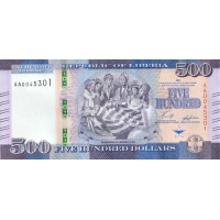 (403) ** PNew (PN42) Liberia - 500 Dollars Year 2022